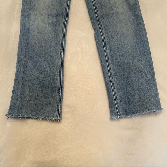 Denim Forum The Arlo High Rise Straight High-waisted straight jeans blue - Picture 6 of 13